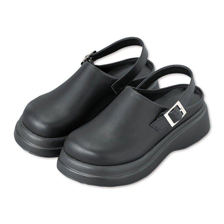 しまむら公式 レディース シューズ(ぷーさん)(ブラック)