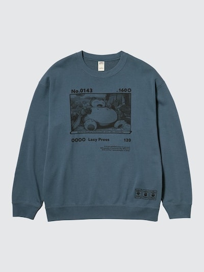 出所:ユニクロ公式 ポケモン スウェットシャツ 67 BLUE