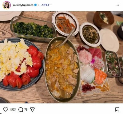 藤本美貴のInstagram投稿