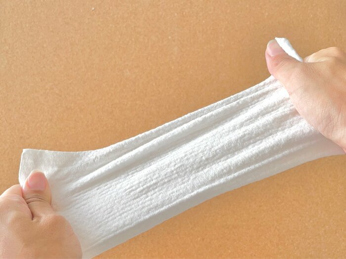 強く引っ張ってもやぶれない、丈夫なつくり