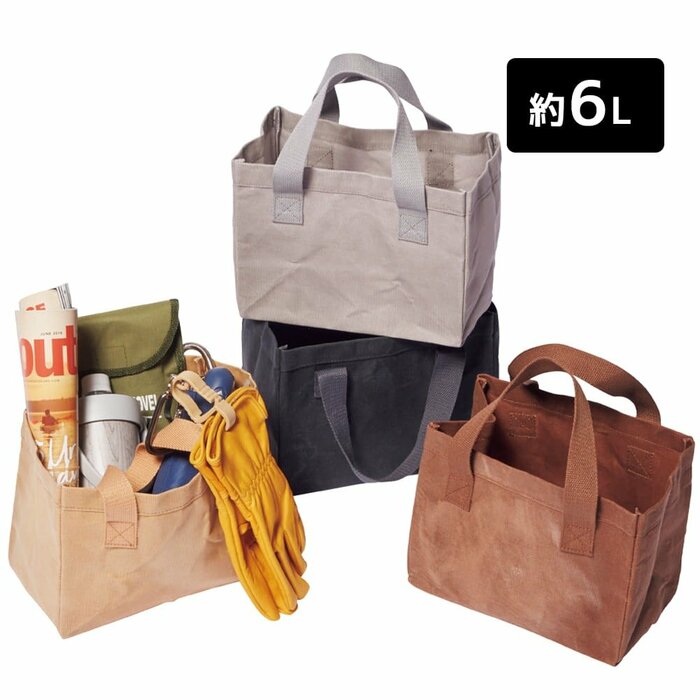 ワークマンで50%オフという驚きの価格で販売されている「パラフィン帆布トート」シリーズ