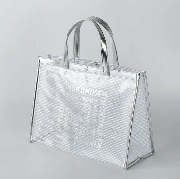 【紀ノ国屋】「クリアミディアムバッグ」