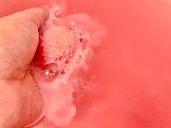 バスボールからはバニラの香りが!