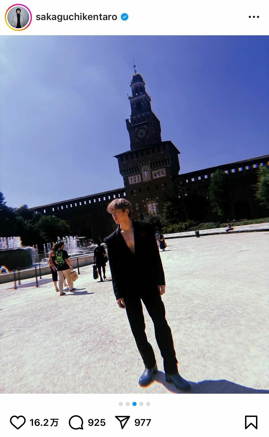 出所：坂口健太郎のInstagram（＠sakaguchikentaro）　参照日：2025年7月2日