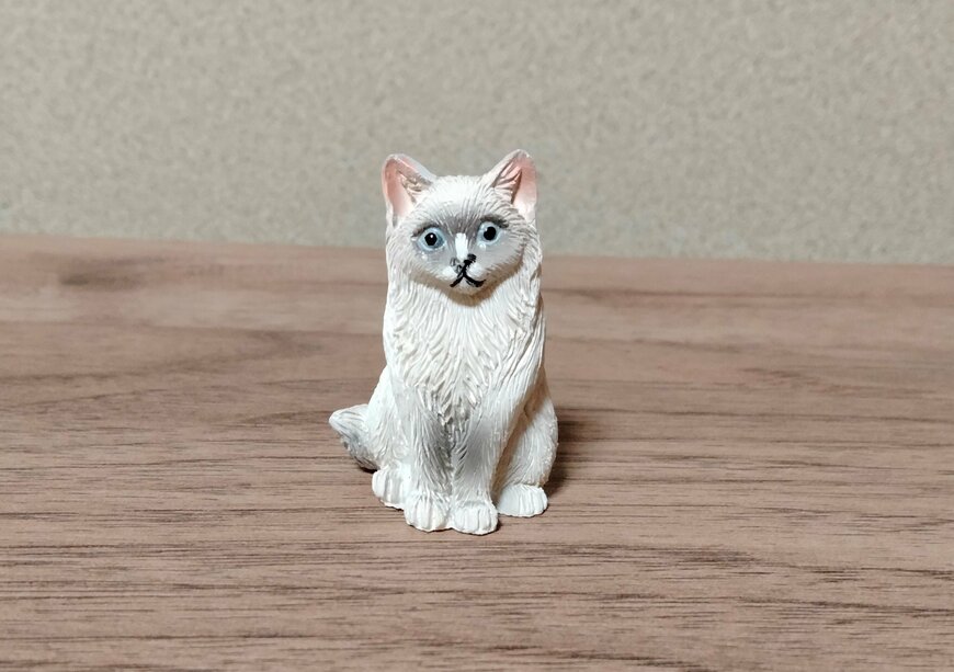 筆者撮影（ダイソー、レジン置物（ラグドール））