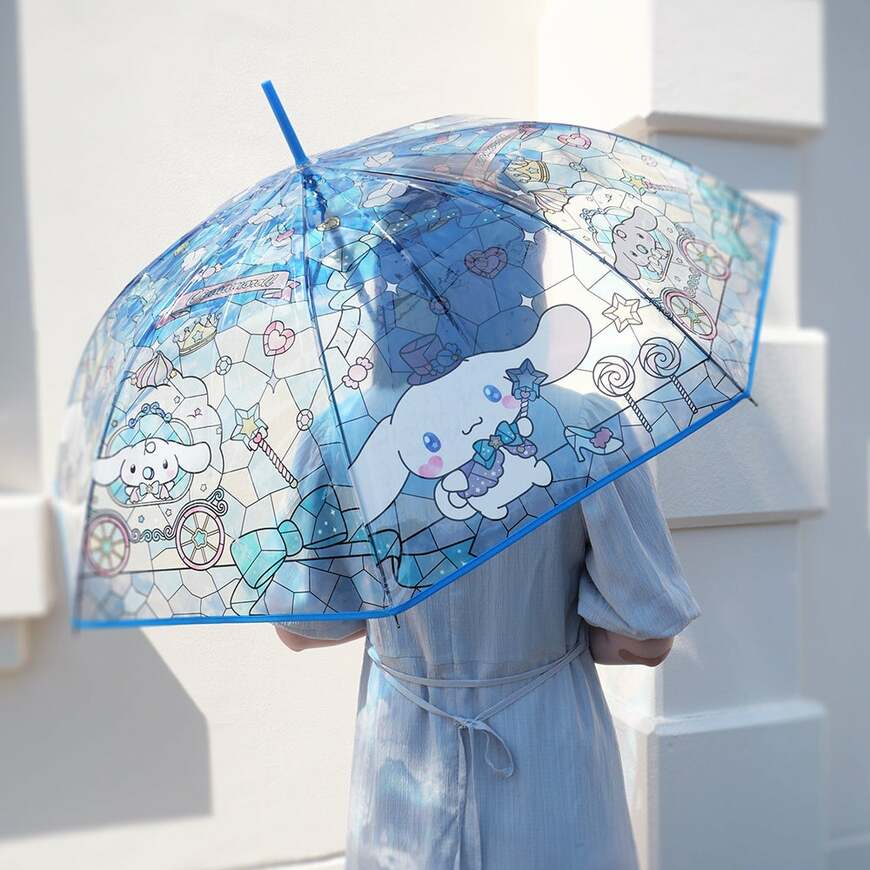 株式会社サントス公式 サンリオキャラクターズ ステンドグラスアンブレラ シナモロールの画像