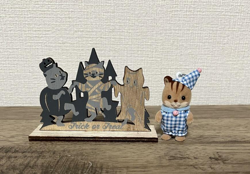 セリア、ウッドハロウィンスタンド画像