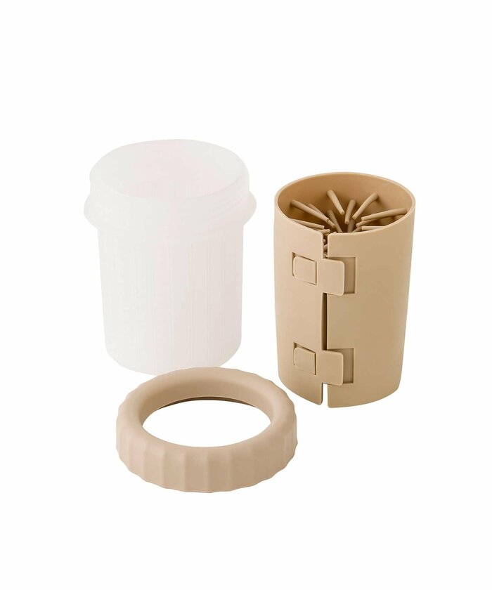 3COINS、ペット用足洗いカップ商品構造を紹介する画像