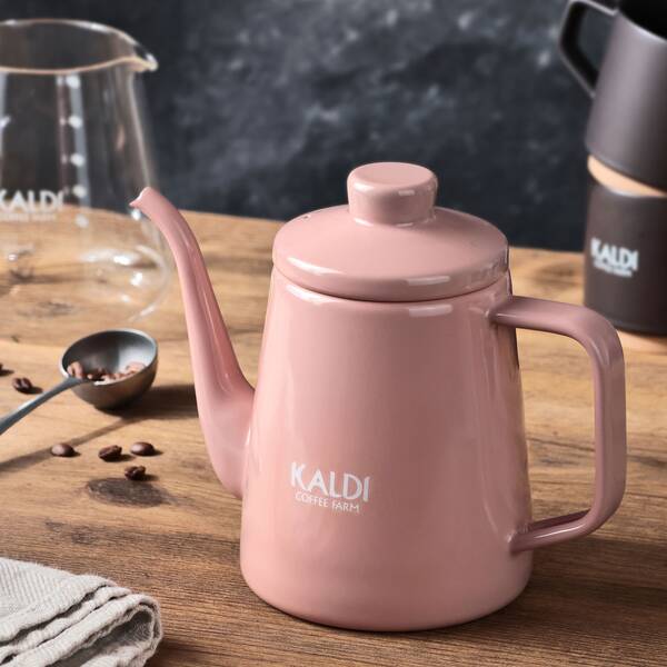 ホーロードリップケトル 1.0リットル（ペールピンク）