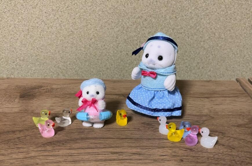 筆者撮影（セリア、ミニチュア アヒル6P）
