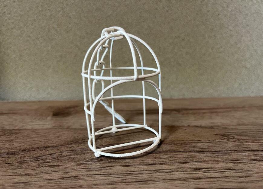 筆者撮影（セリア、アンティーク調アイアンバードハウス）