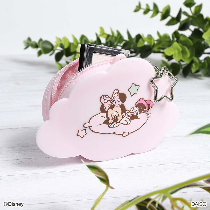 出所：ダイソー公式　シリコーンポーチ（ミッキー／ミニー）DC9