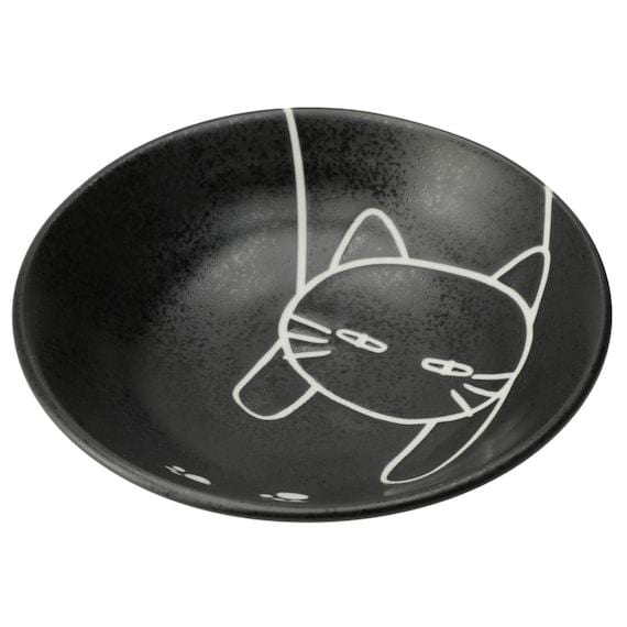 出所：ニトリ公式通販ニトリネット デコネコ食器5点セット カルエクレデコ(ブラック DI508)