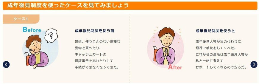 成年後見制度の利用例