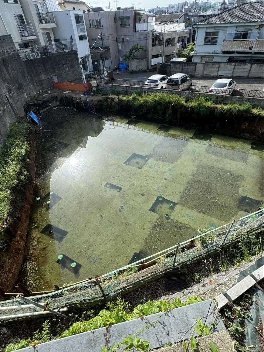 目黒区付近に出現した池