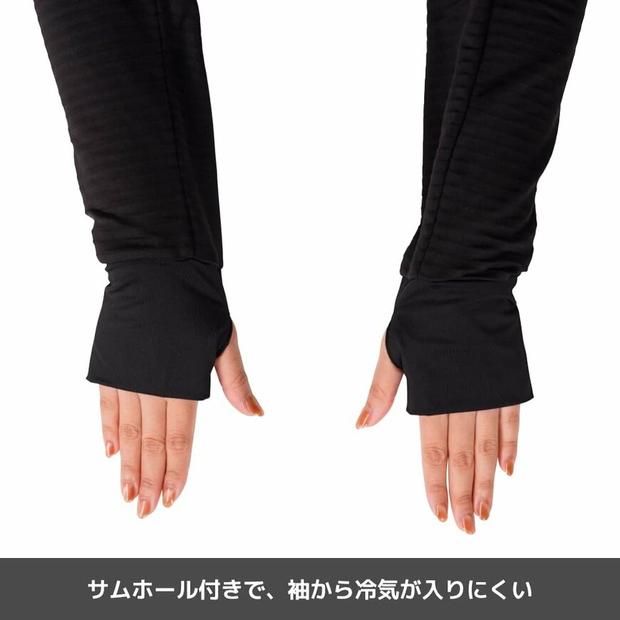 ワークマン公式　レディース裏ボーダーフリースコンプクルー