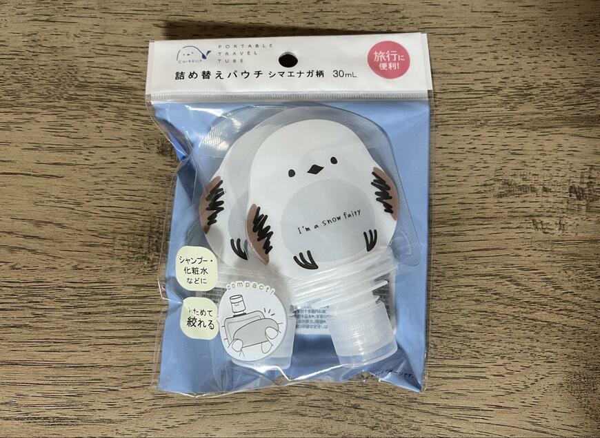 セリア、詰め替えパウチ 2P シマエナガ柄商品画像