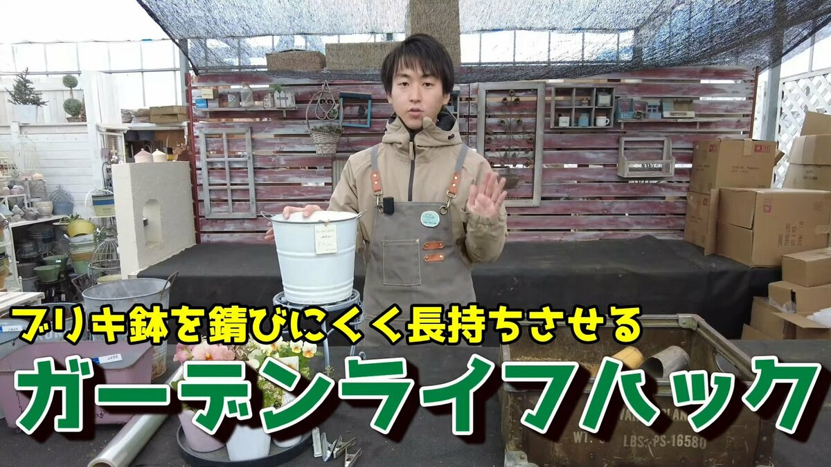 園芸のプロが解説》アンティークなガーデン雑貨「ブリキ鉢」を錆から