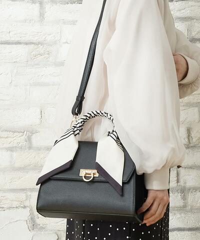 ハニーズ、スカーフ付フラップバッグ商品画像