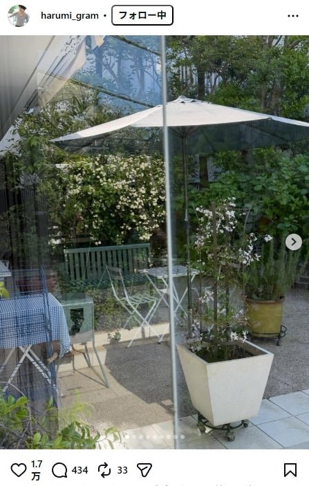 出所：栗原はるみのInstagram（＠harumi_gram） 参照日：2026年4月24日