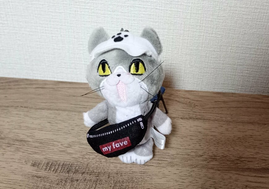 出所：筆者撮影（セリア、SJI-13464 ぬい用ボディバッグ ヲタコレ）