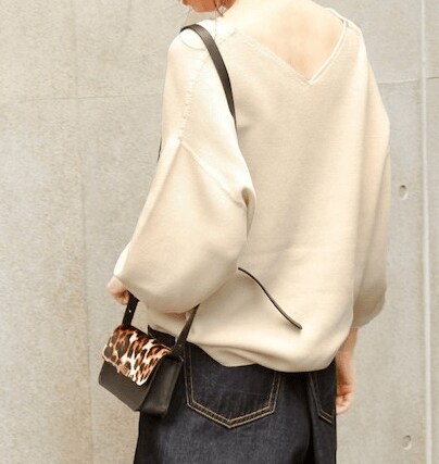 Spick and Span - ストレッチウールボリュームVプルオーバー ¥14,040（税込）