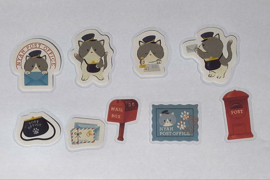 キャンドゥ、フレークシール　27P　動物のお店屋さん商品画像