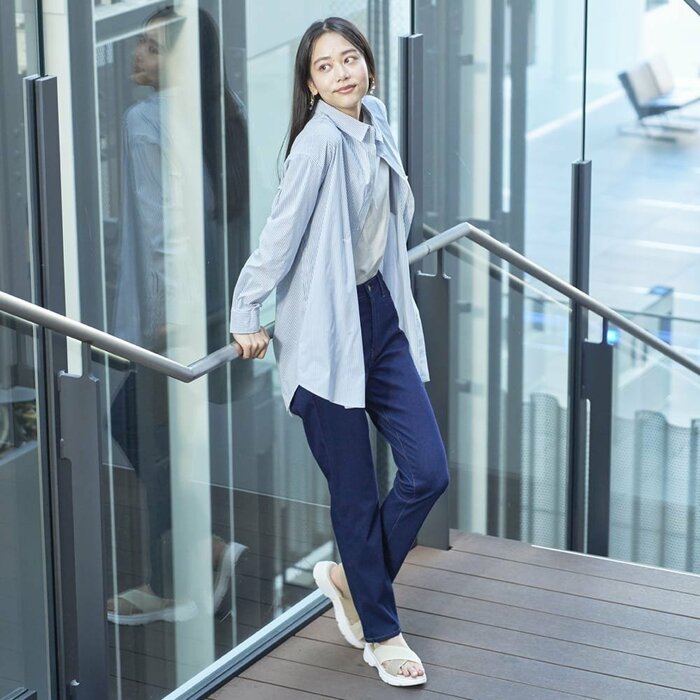 ワークマンの「レディースシーンレスチュニックシャツ」