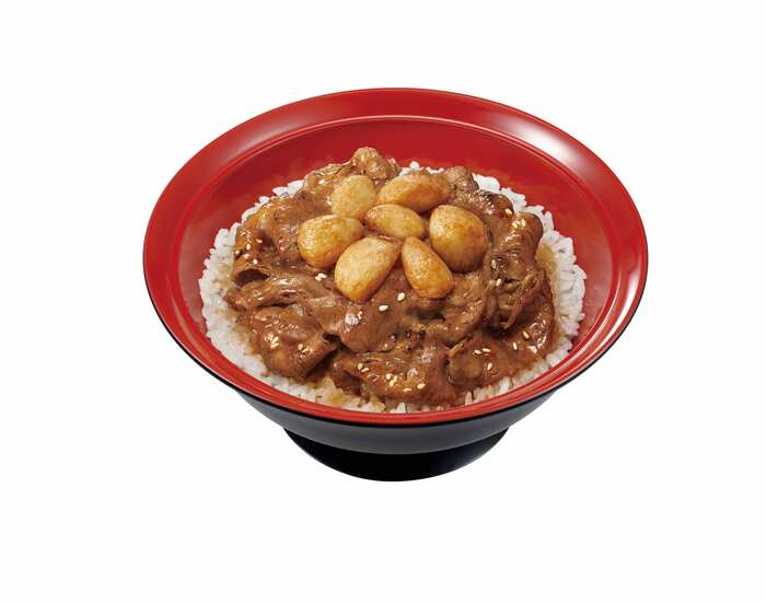 すき家の新商品：にんにく牛カルビ焼肉丼