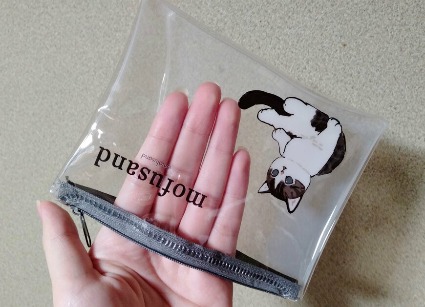 筆者撮影（セリア、mofusand ビニールポーチミニ）