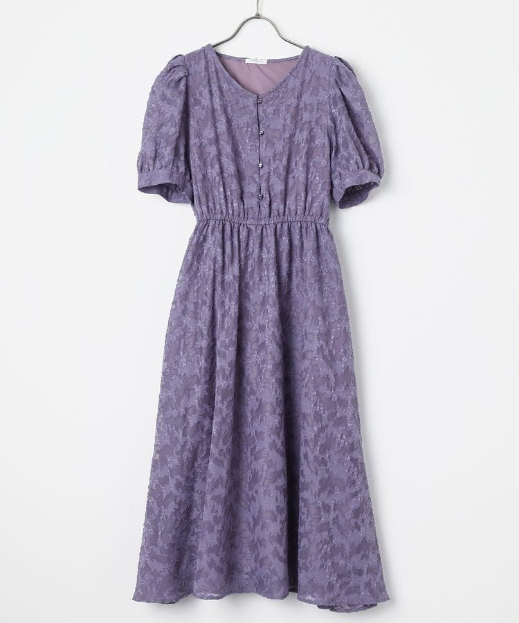 出所：ハニーズ公式通販 Vネックワンピース