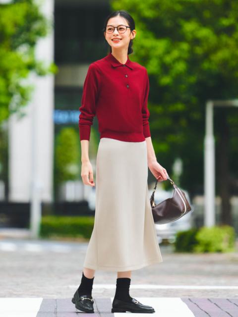 出所：ユニクロ公式 メリノポロセーター