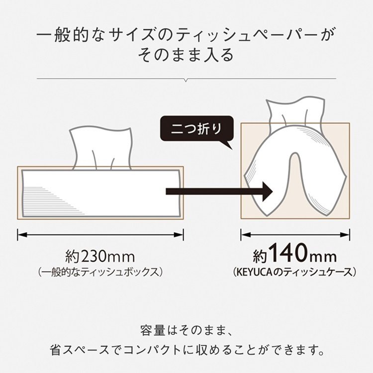 ケユカ公式　Moi コンパクトティッシュケース　画像