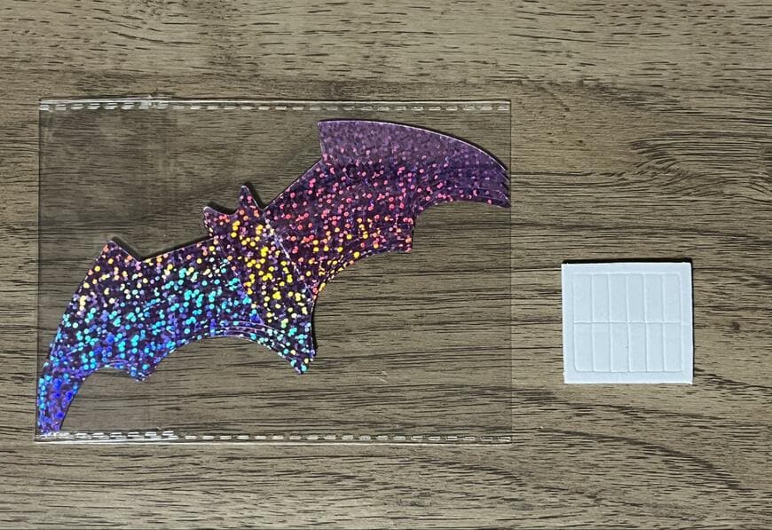 セリア、ソリッドウォールステッカー こうもり6P商品画像