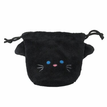 もふもふ黒猫ちゃんに癒される！ワッツ〈猫ポーチ＆巾着〉が可愛くて