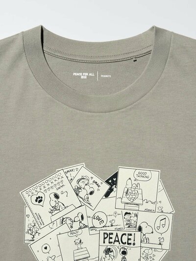 ユニクロ公式 PEACE FOR ALL Tシャツ/ピーナッツ