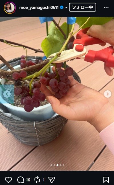 山口もえのInstagram投稿