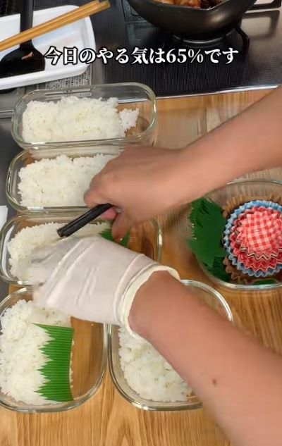 【主婦のやる気65％弁当】梅肉大葉豚巻き×鮭のW主役に「完ぺきですね」と称賛の声