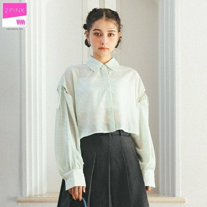 しまむら　レディース　シャツ（2PINK）