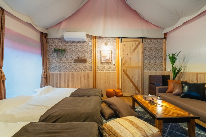 出所：ウッドデザインパーク株式会社「【焼き芋！焼きリンゴ‼】秋尽くしの天然温泉＆BBQグランピング〈兵庫県宍粟市〉」（PR TIMES）