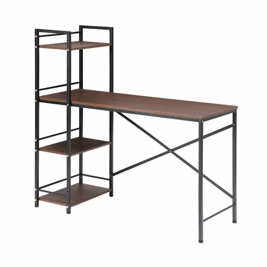 出所：コメリ公式　アテーナライフ　ラック付きデスク　幅120cm