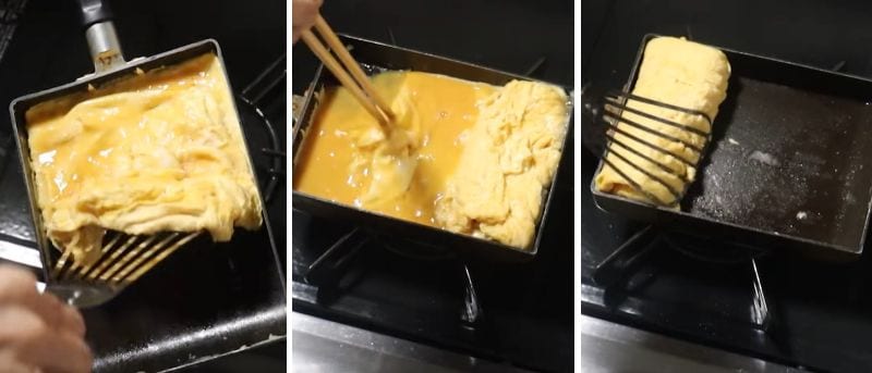 基本の甘め卵焼きを作ります
