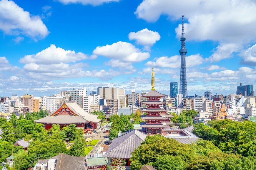 インバウンドに人気のあるスカイツリーと浅草寺