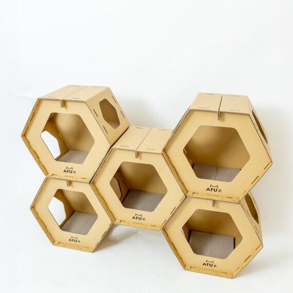 ニトリ、爪とぎ付キャットハウス(5個セット)画像