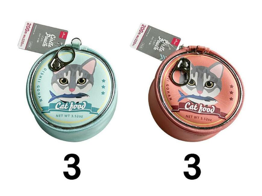 ダイソー、丸ポーチ(猫)商品画像