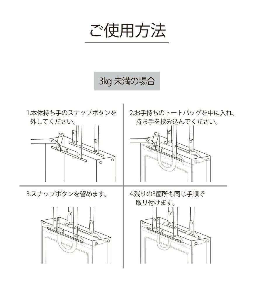 3COINS クリアトートバッグカバー/推し活 画像