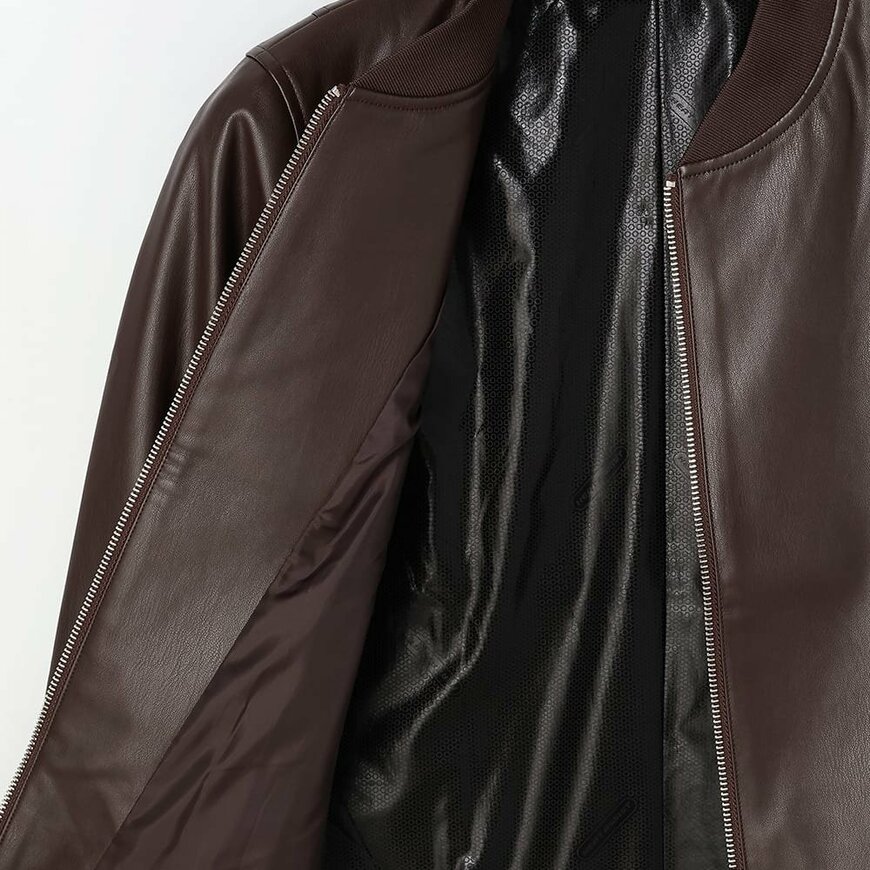 ワークマン公式 レディースフェイクレザーウォームジャケット(アルミ)