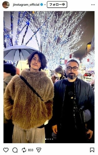 赤西仁のInstagram投稿