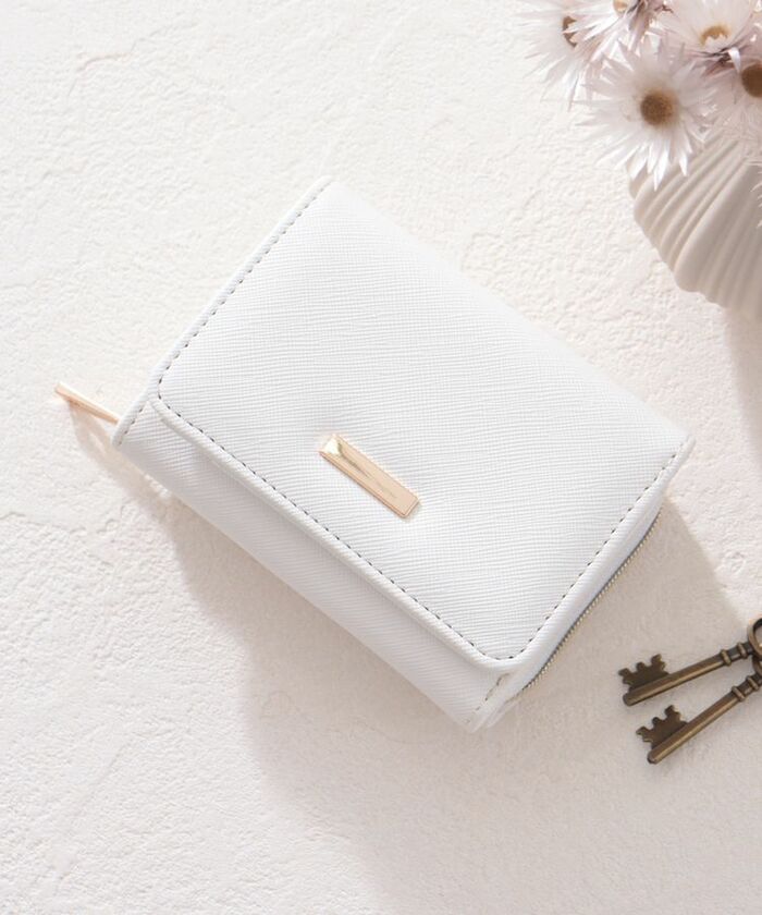 ジップウォレット アイボリー