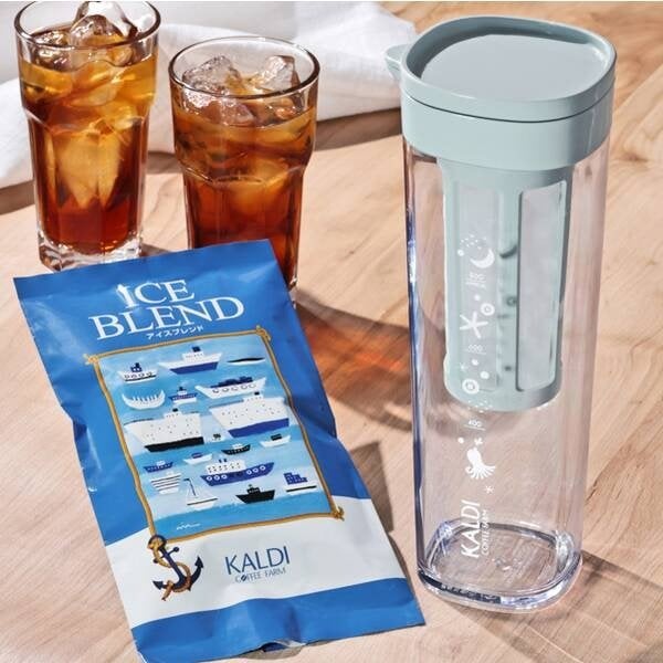 カルディの「水出しドリンクボトル＆アイスブレンドセット」